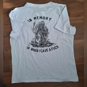 New First Pic Chic White Graphic Tee for Men